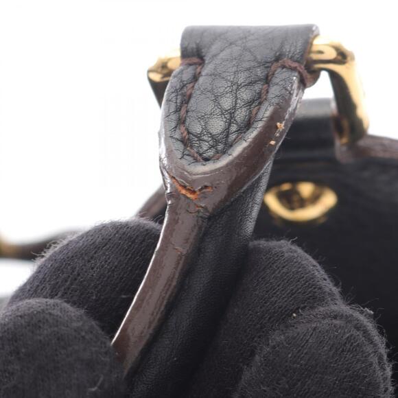 Louis Vuitton Mahina L Shoulder Bag Leather Black - Picture 6 of 10